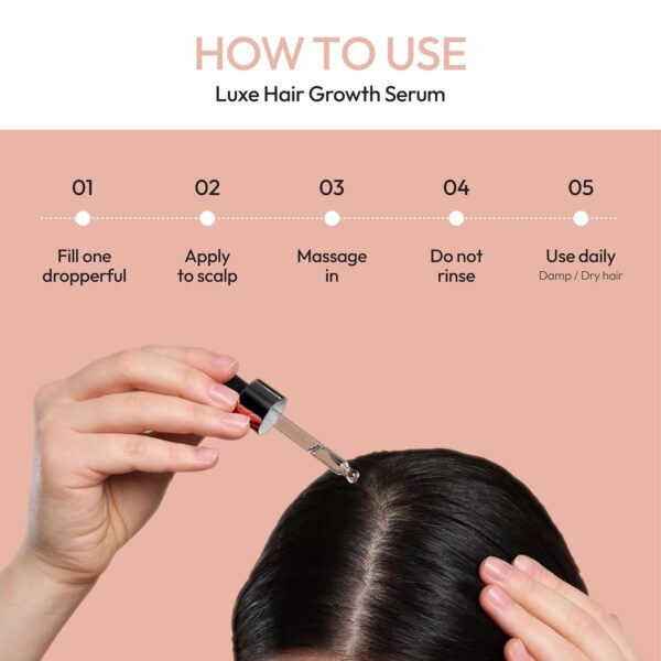 Luxe Cosmetics Hair Growth Serum - Image 3